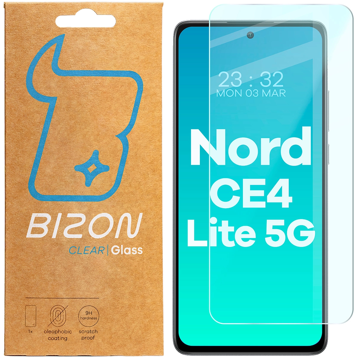 Szkło hartowane Bizon Clear 2 do OnePlus Nord CE4 Lite 5G