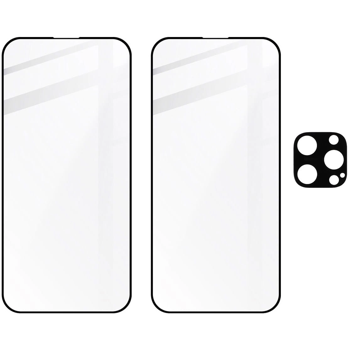 Zestaw ochronny Bizon 2x szkło + szybka na aparat Edge 2 Pack do iPhone 15 Pro Max