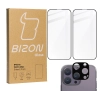 Zestaw ochronny Bizon 2x szkło + szybka na aparat Edge 2 Pack do iPhone 15 Pro Max