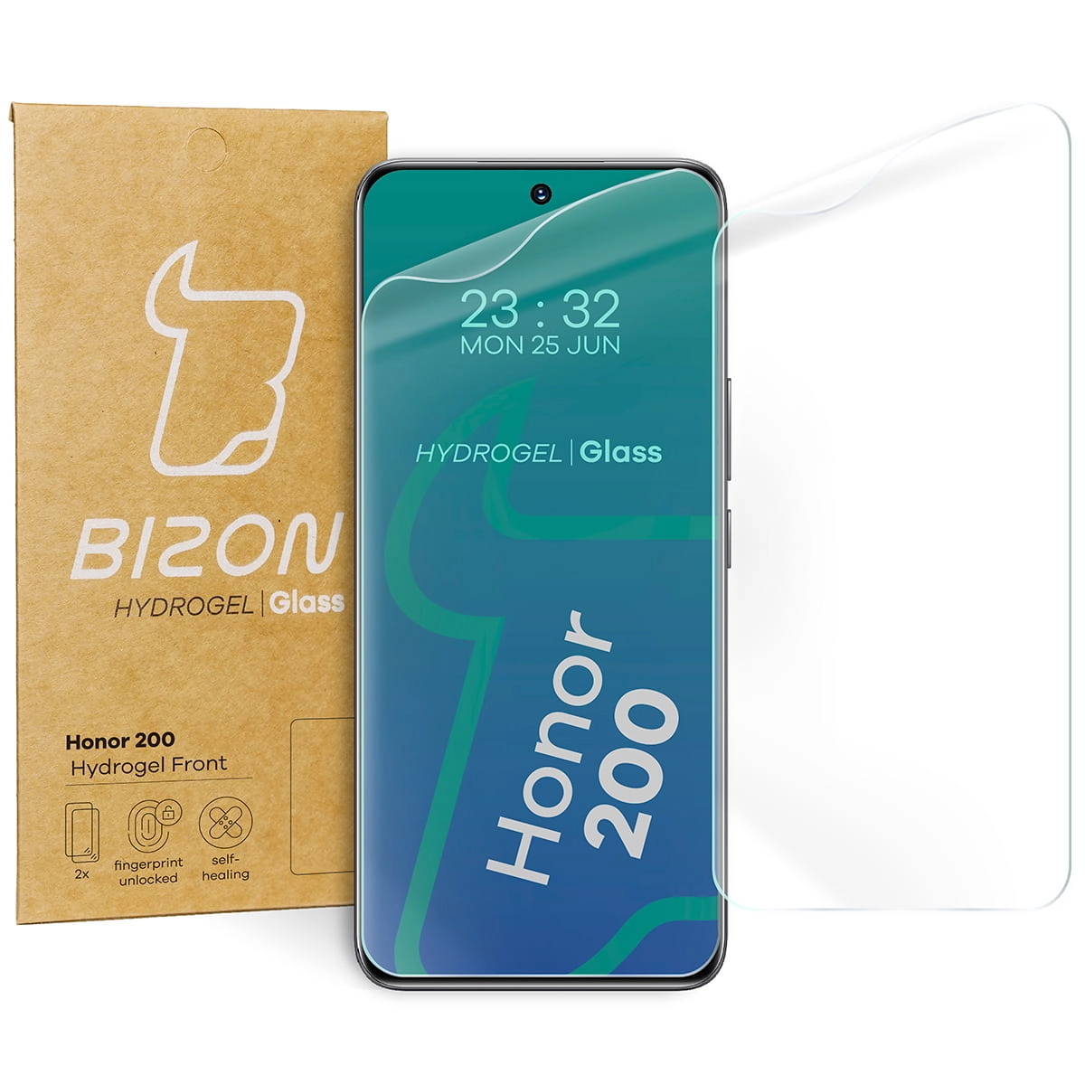 Folia hydrożelowa Bizon na ekran Hydrogel Front do Honor 200 2 sztuki