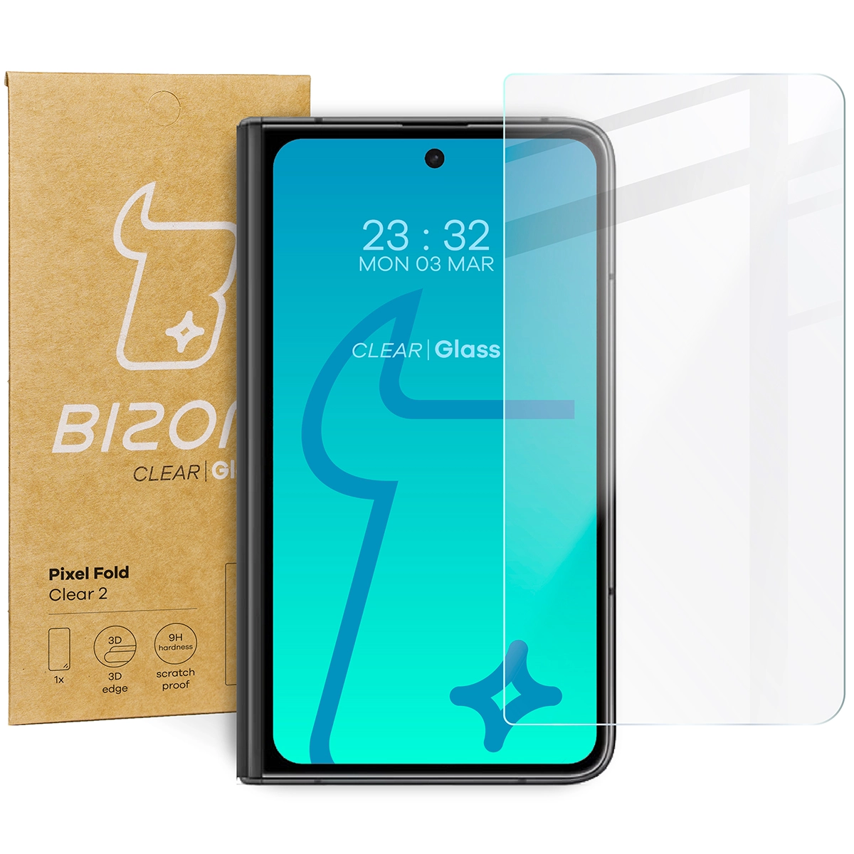 Szkło hartowane Bizon Clear 2 do Pixel Fold