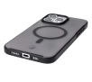 Etui Bizon MatteO z MagSafe do iPhone 15 Pro Max Półprzezroczyste z czarną ramką