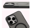 Etui Bizon MatteO z MagSafe do iPhone 15 Pro Max Półprzezroczyste z czarną ramką