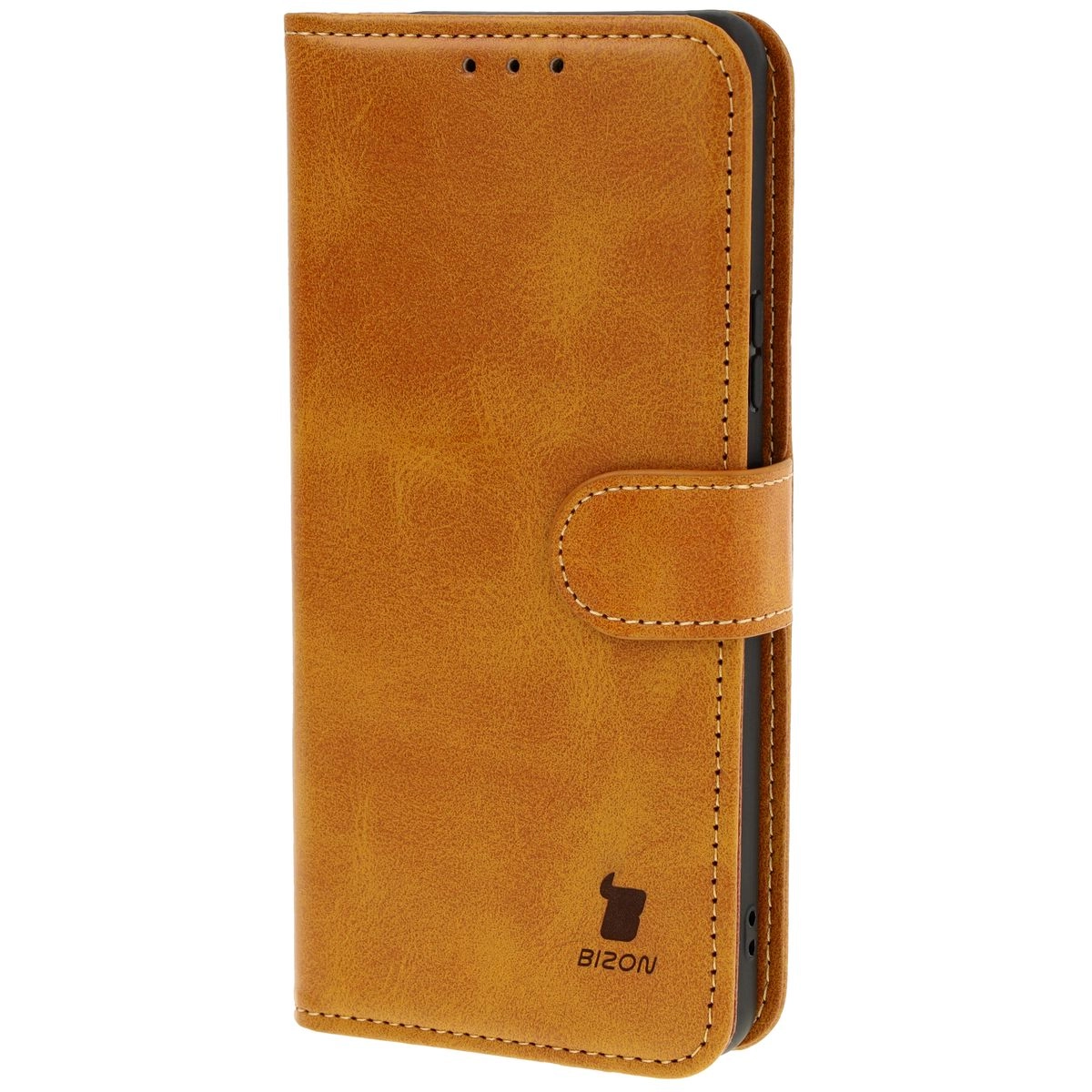 Etui Bizon z klapką Pocket do Sony Xperia 10 VI Brązowy
