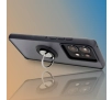 Etui Bizon z uchwytem na palec Hybrid Ring do Motorola Edge 50 Pro Przydymione z czarną ramką