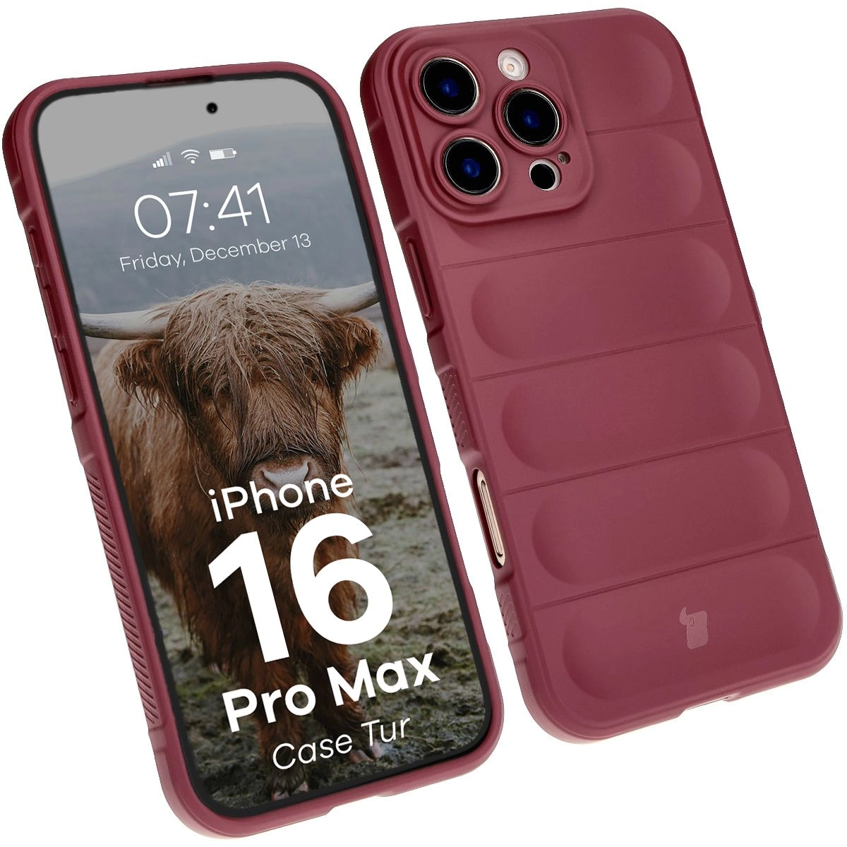 Etui Bizon Tur do iPhone 16 Pro Max Dark Purple