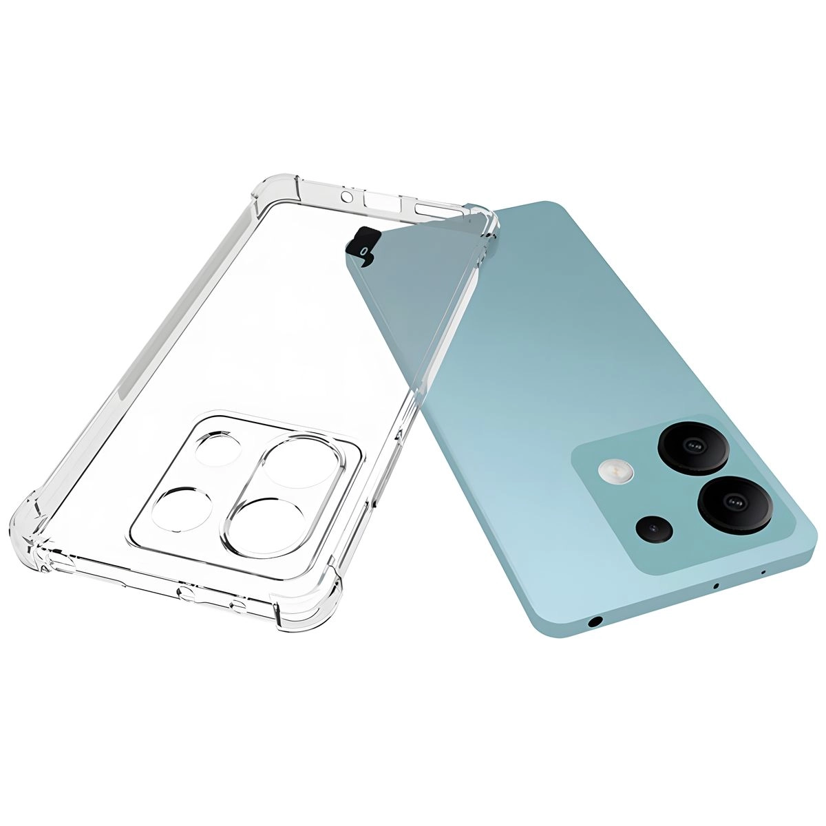 Etui Bizon Elastyczne Salpa do Xiaomi Redmi Note 13 5G Przezroczysty