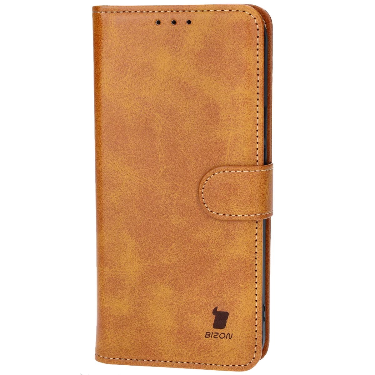 Etui Bizon z klapką Pocket do Google Pixel 9 Pro XL Brązowy