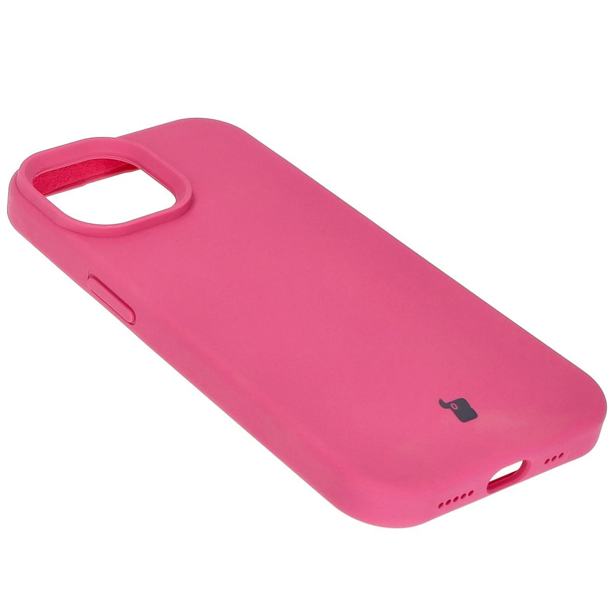 Etui Bizon Silikonowe Soft do iPhone 15 Fuksja