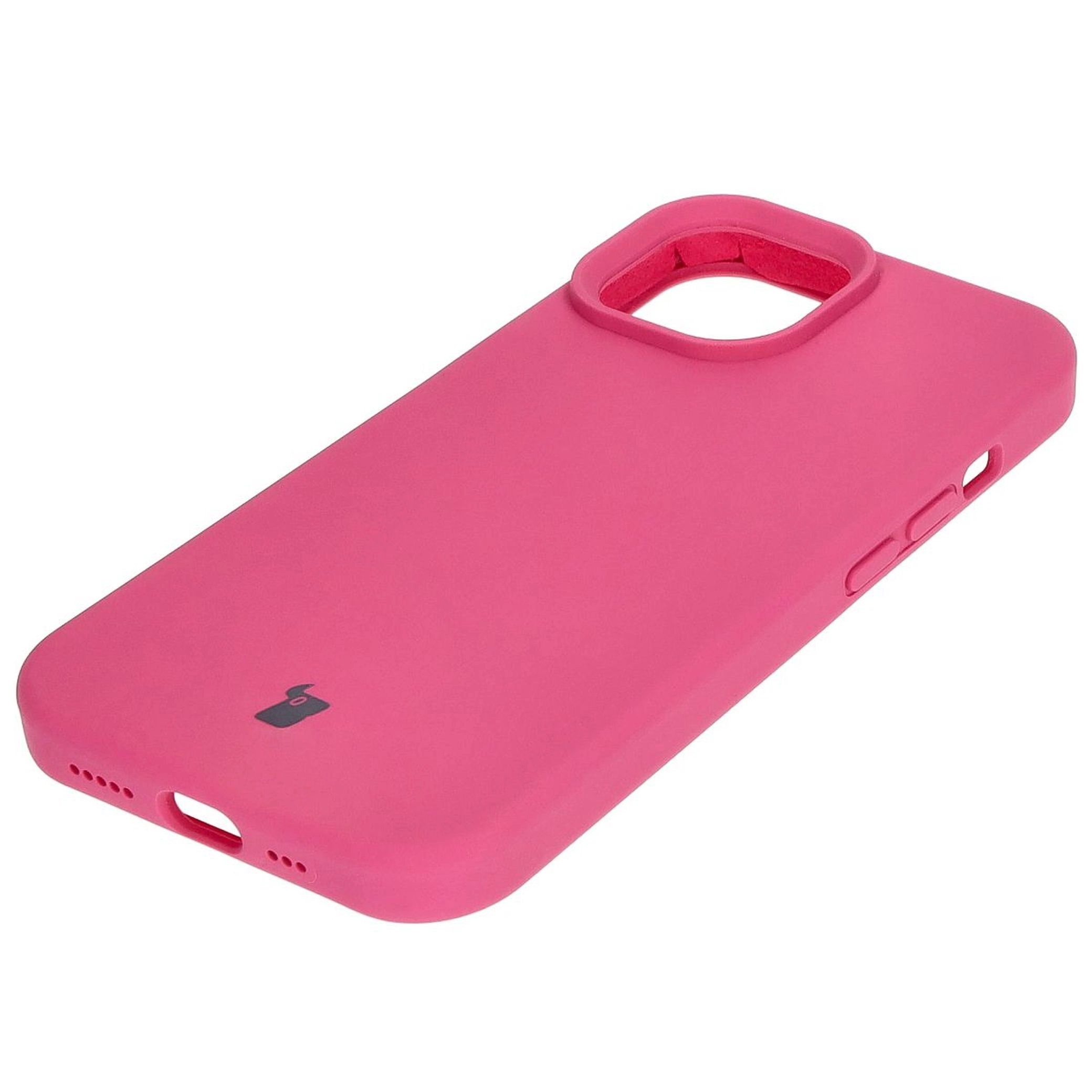 Etui Bizon Silikonowe Soft do iPhone 15 Fuksja