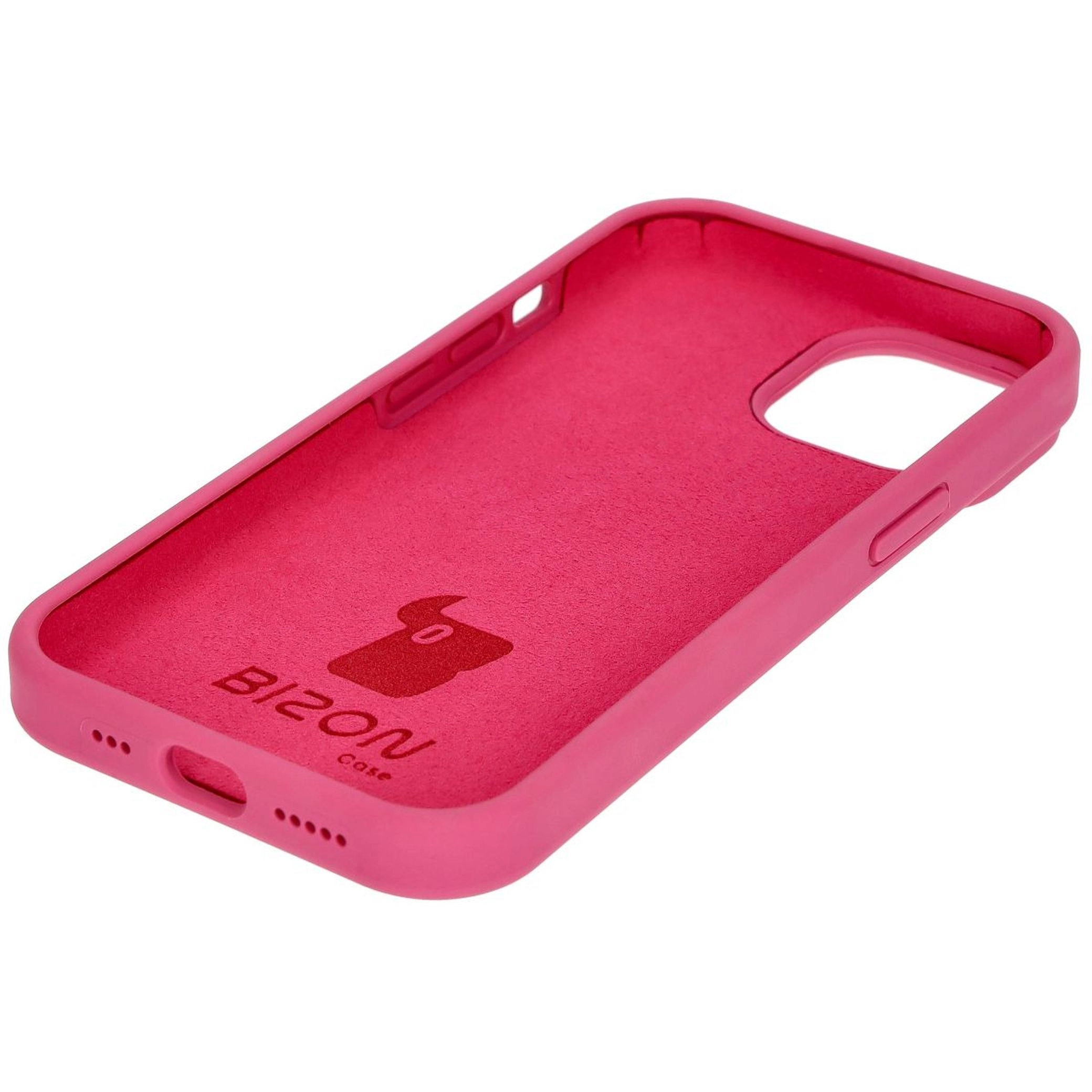 Etui Bizon Silikonowe Soft do iPhone 15 Fuksja