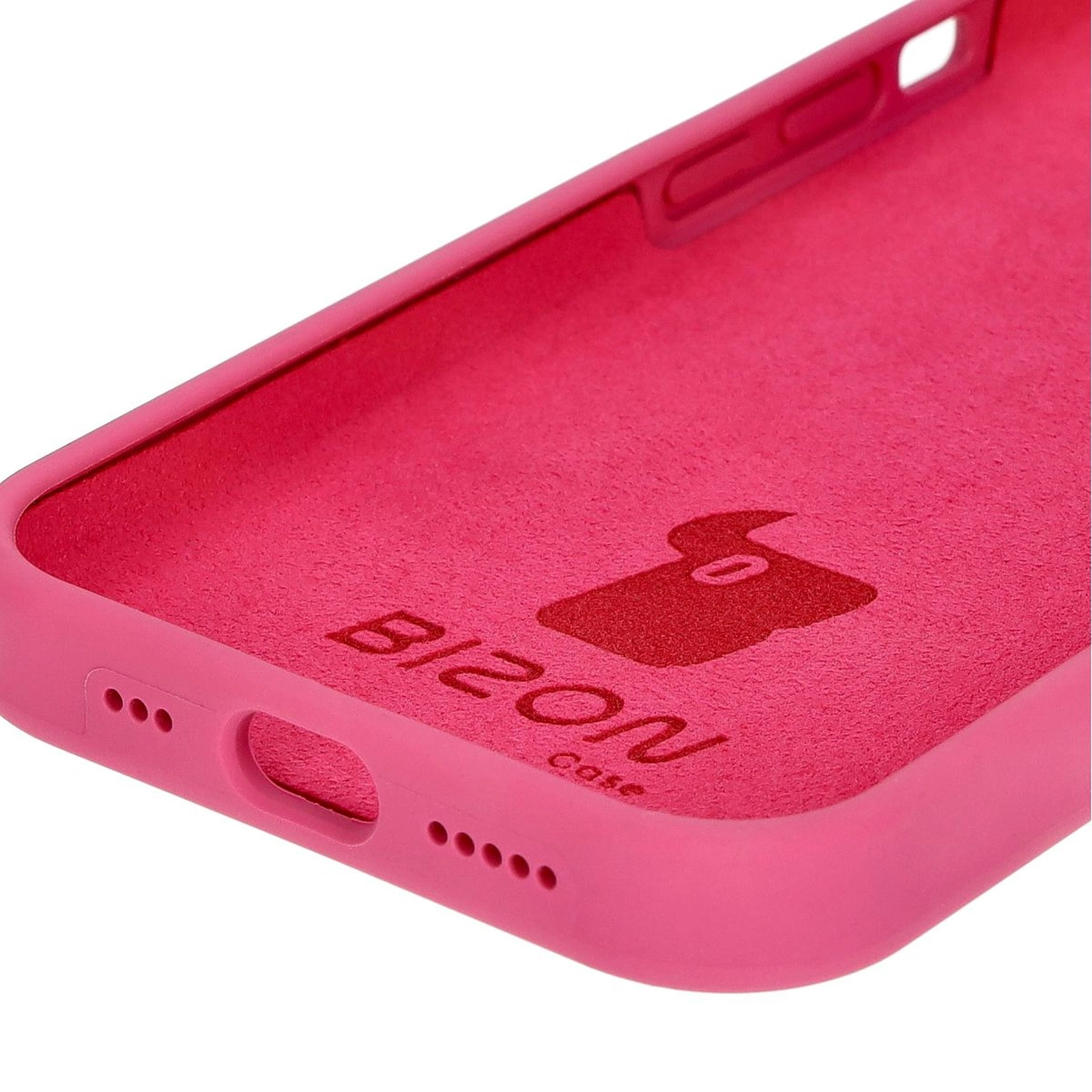 Etui Bizon Silikonowe Soft do iPhone 15 Fuksja