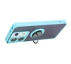 Etui Bizon z uchwytem na palec Hybrid Ring do Xiaomi Poco X6 / Xiaomi Redmi Note 13 Pro 5G Przydymione z jasnoniebieską ramką