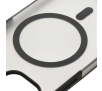 Etui Bizon MatteO z MagSafe  do iPhone 14 / iPhone 13 Półprzezroczyste z czarną ramką