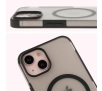 Etui Bizon MatteO z MagSafe  do iPhone 14 / iPhone 13 Półprzezroczyste z czarną ramką
