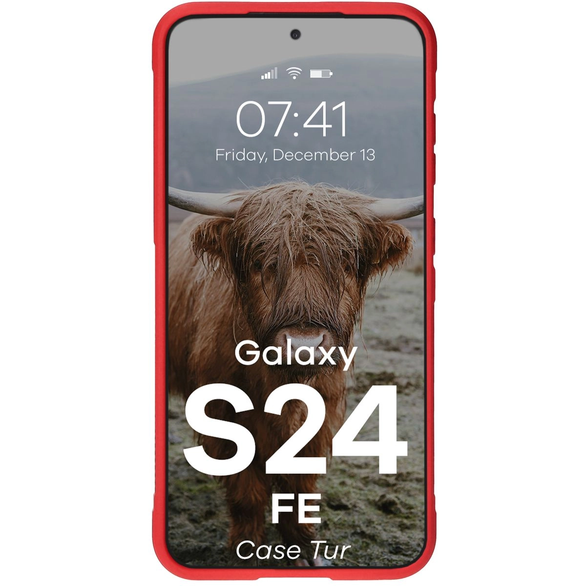 Etui Bizon Tur do Samsung Galaxy S24 FE Red
