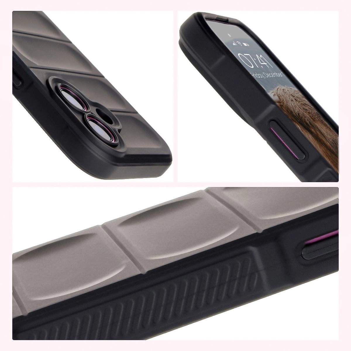 Etui Bizon Tur do iPhone 16 Plus Black