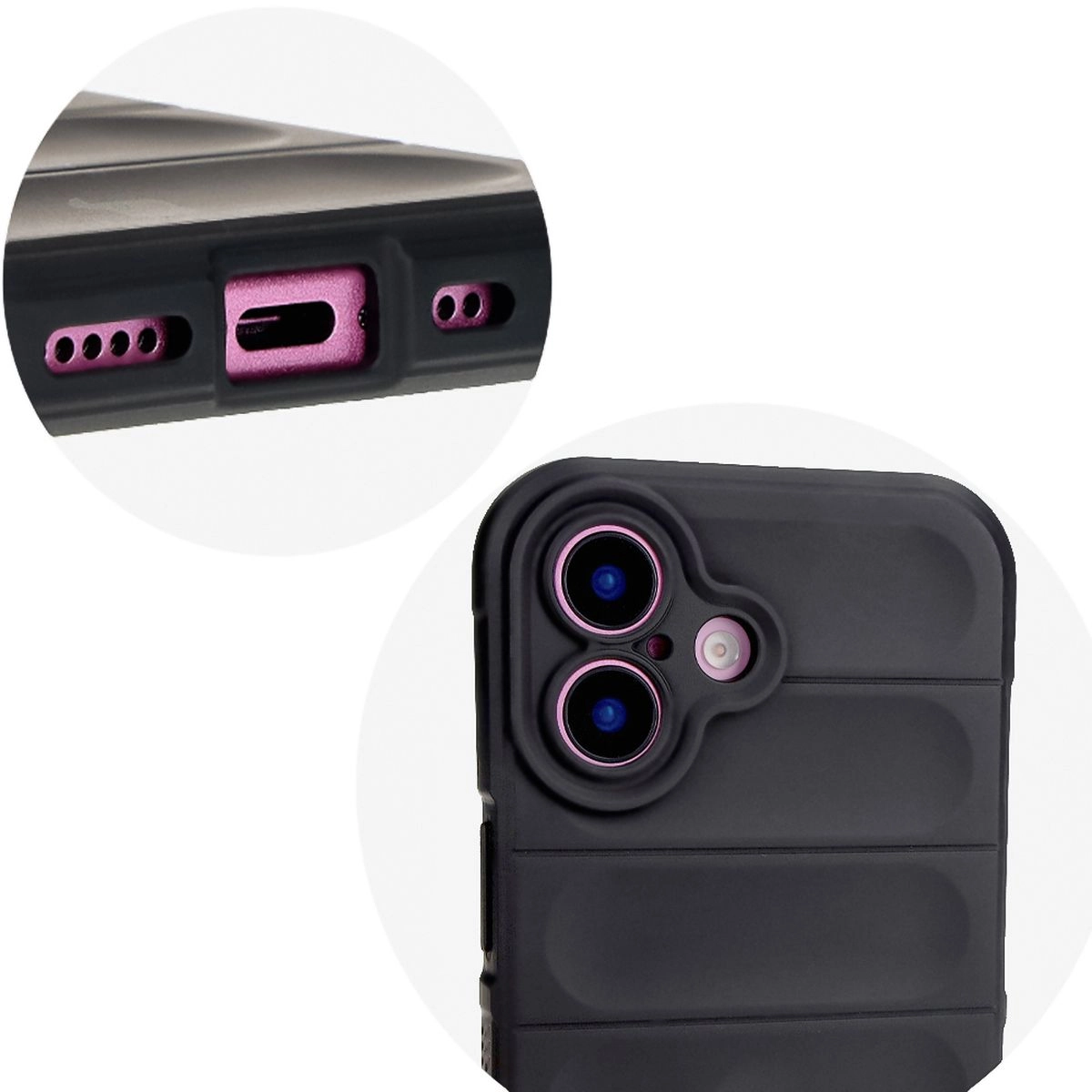 Etui Bizon Tur do iPhone 16 Plus Black
