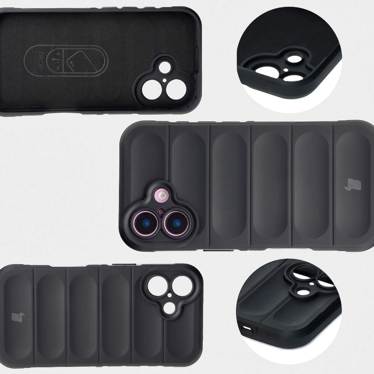 Etui Bizon Tur do iPhone 16 Plus Black