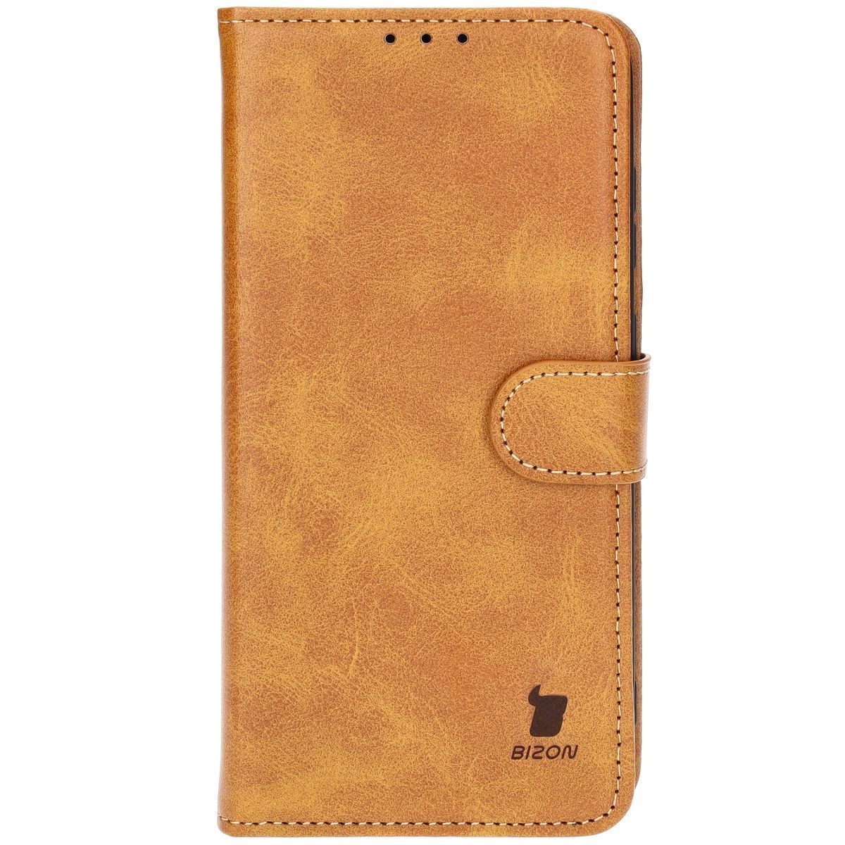 Etui Bizon z klapką Pocket do Galaxy S24 FE Brązowy