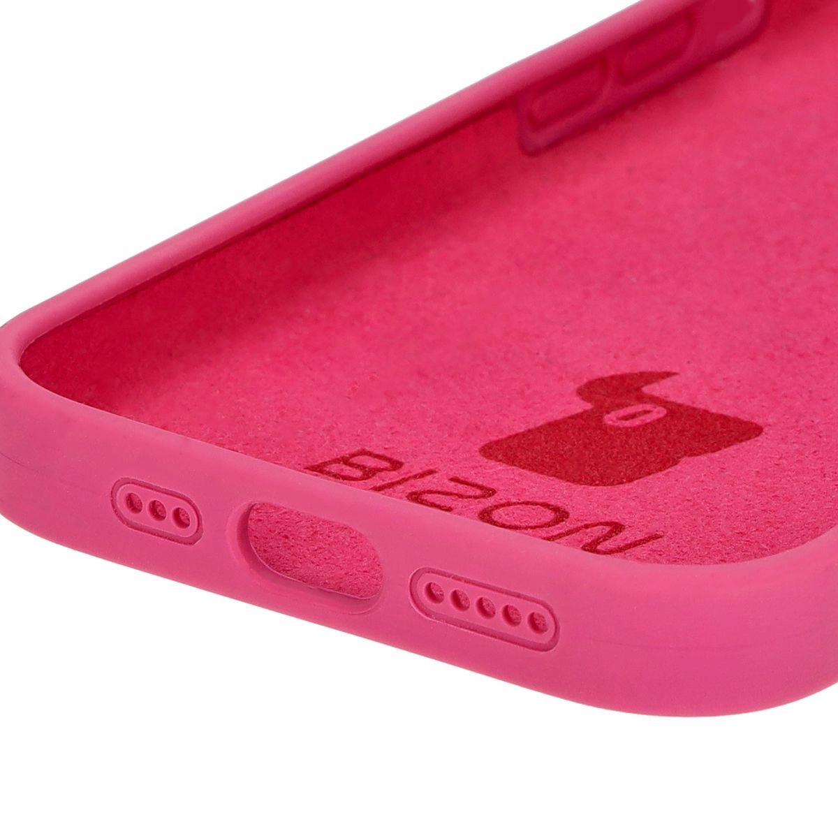 Etui Bizon Silikonowe Soft do iPhone 15 Pro Fuksja