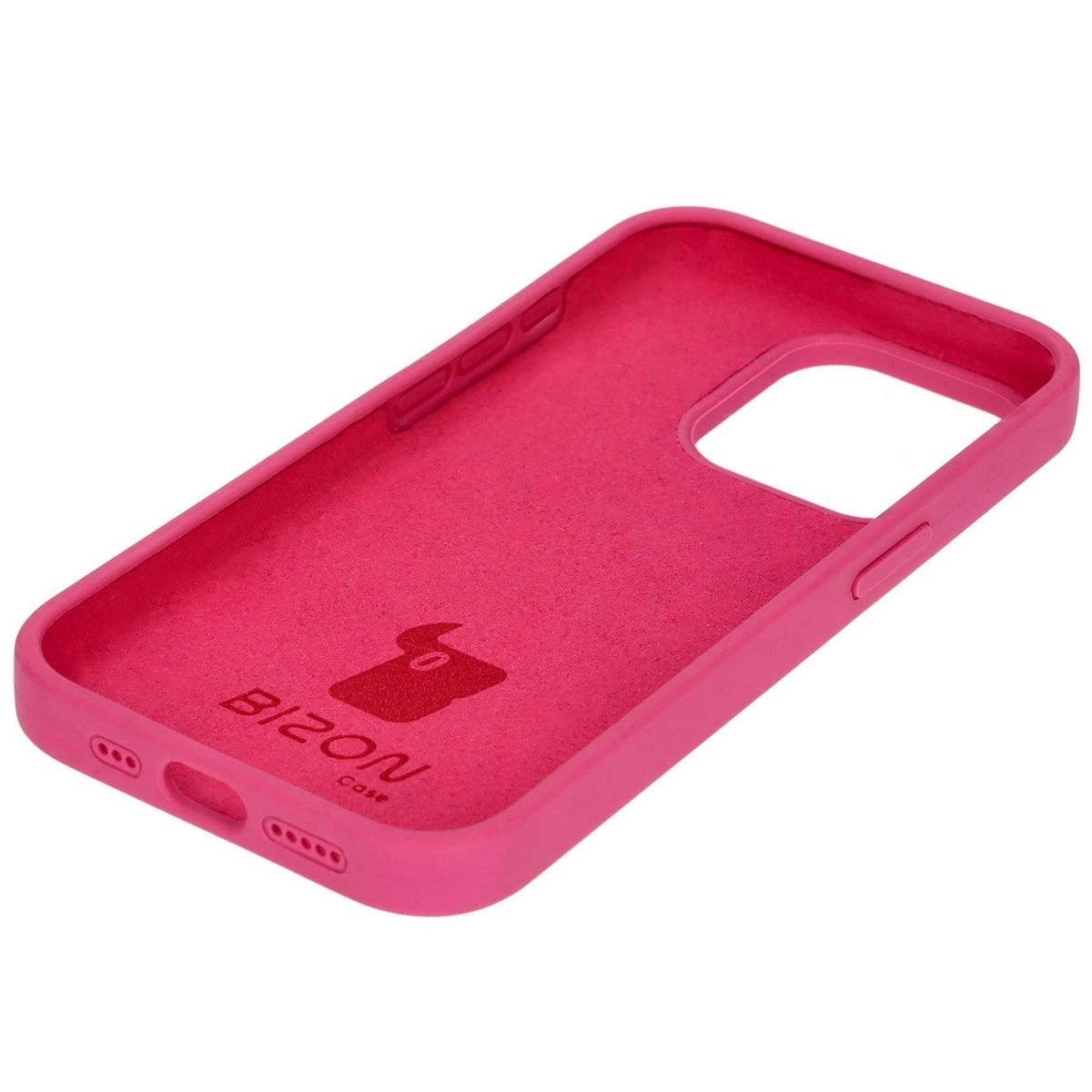 Etui Bizon Silikonowe Soft do iPhone 15 Pro Fuksja