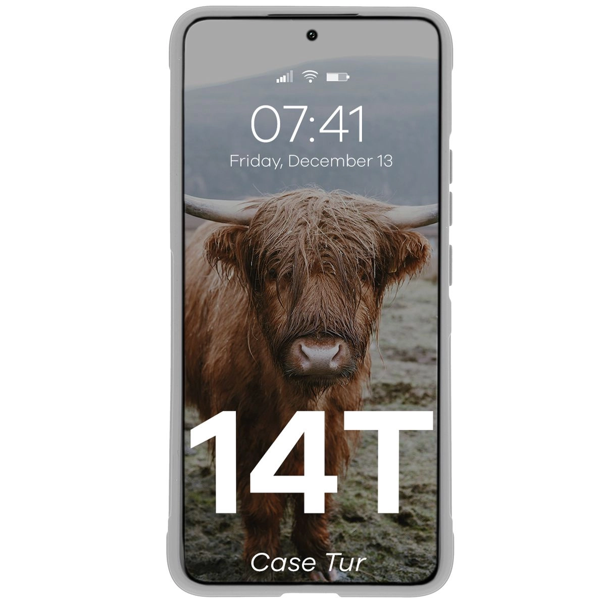 Etui Bizon Tur do Xiaomi 14T Light Grey