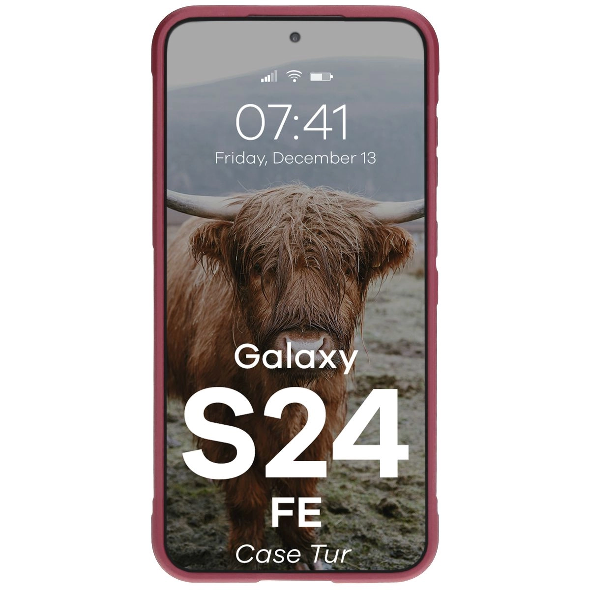 Etui Bizon Tur do Samsung Galaxy S24 FE Dark Purple