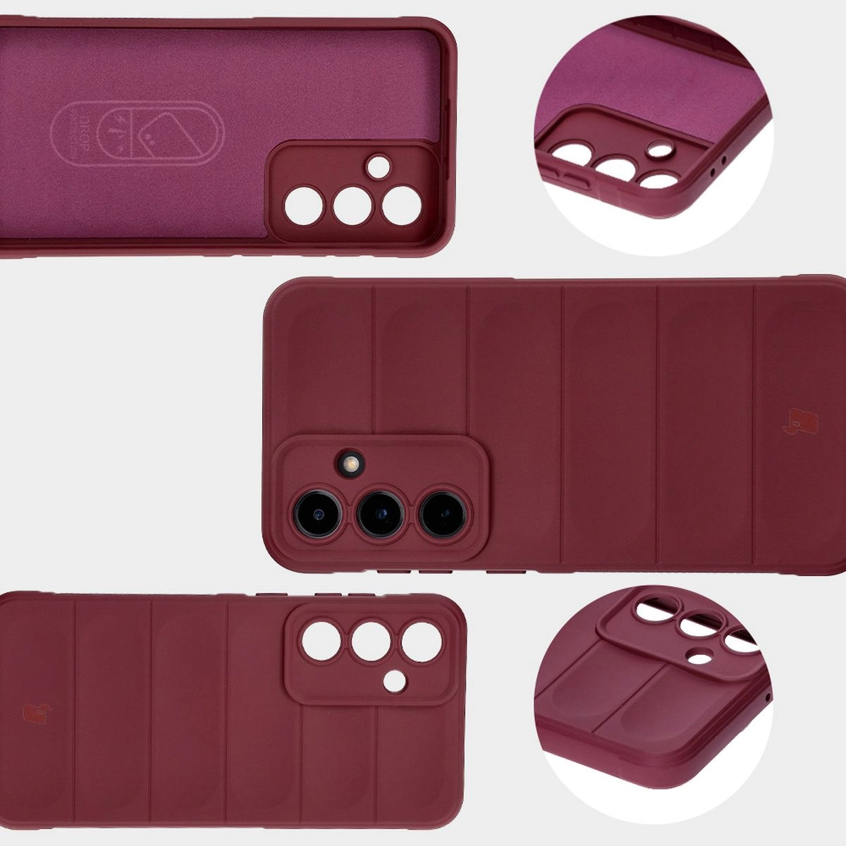 Etui Bizon Tur do Samsung Galaxy S24 FE Dark Purple