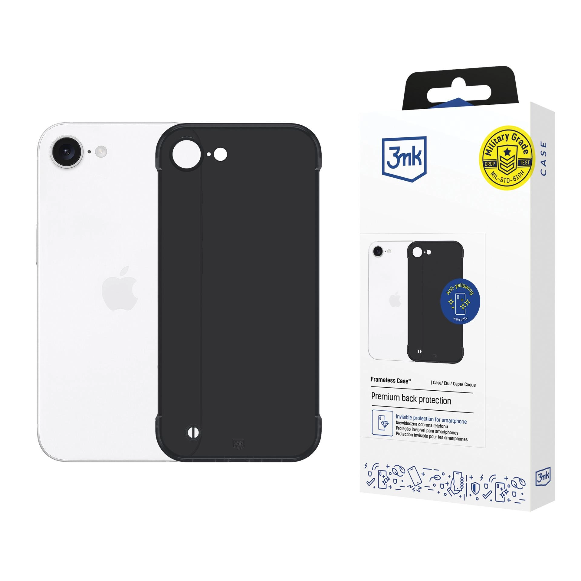 Etui 3mk Just20g Clear Case iPhone 16e Czarny