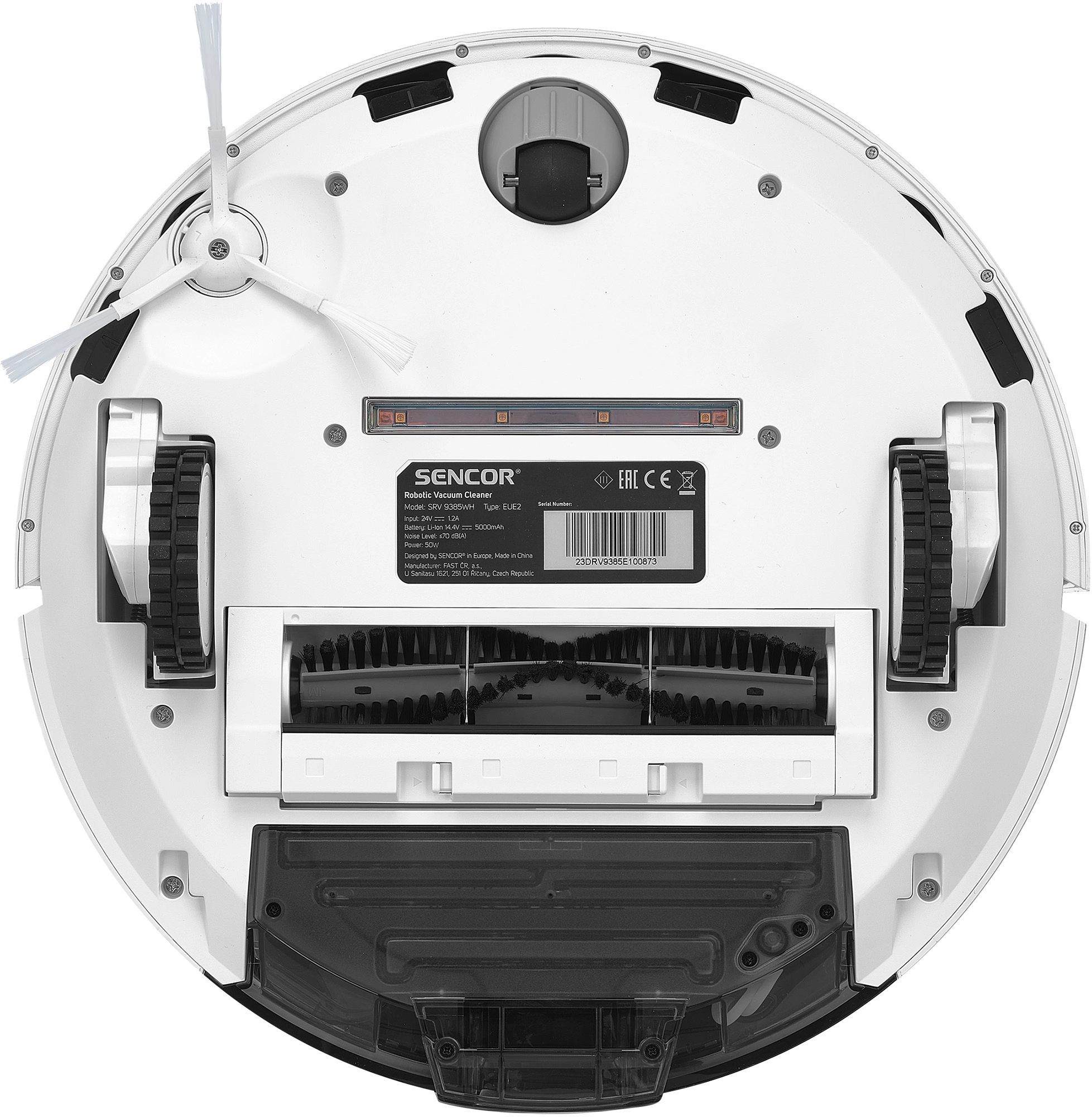 Robot sprzątający Sencor SRV 9385WH Funkcja mopowania Tworzenie mapy pomieszczenia 70dB