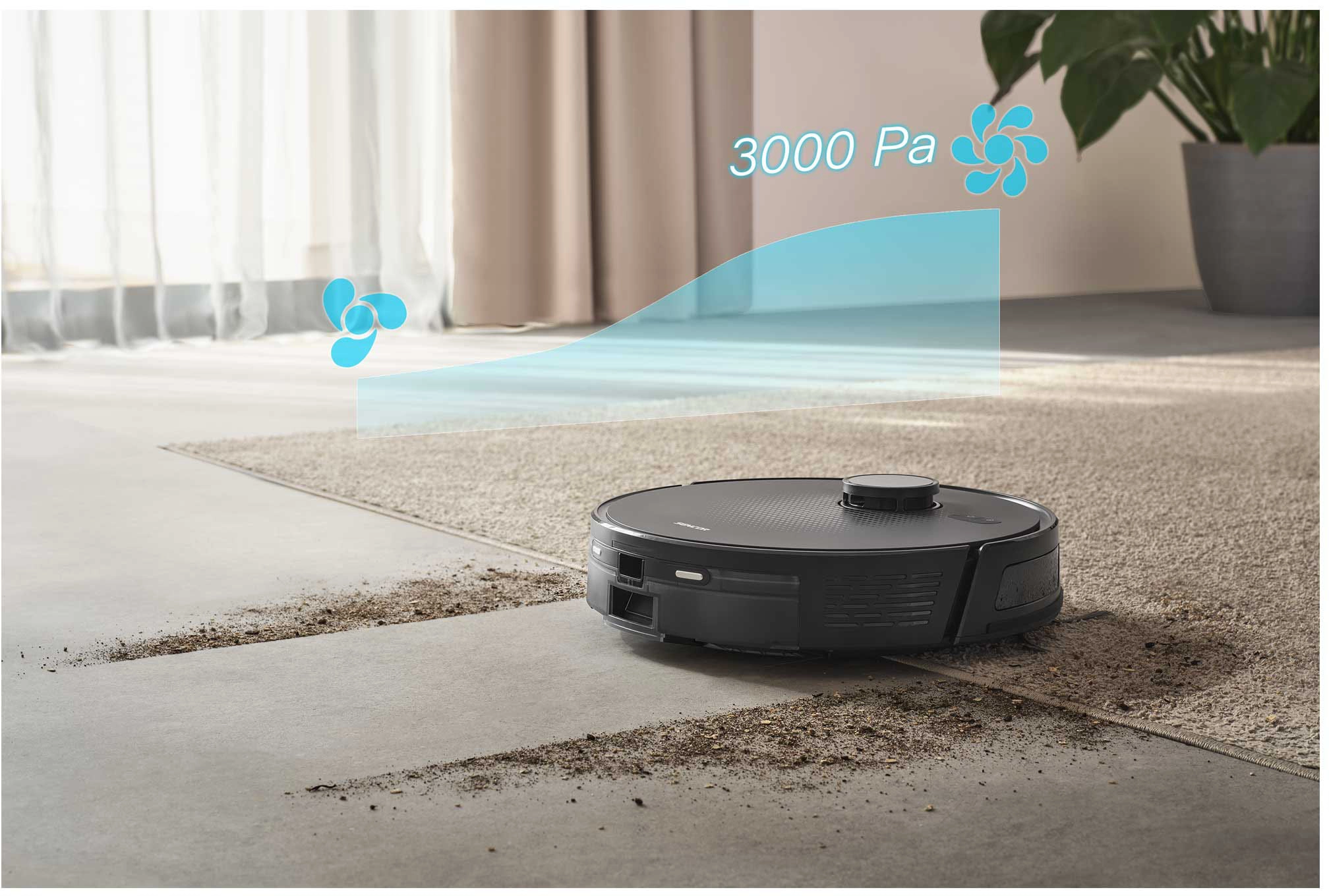 Robot sprzątający Sencor SRV 9085BK Funkcja mopowania Tworzenie mapy pomieszczenia 60dB