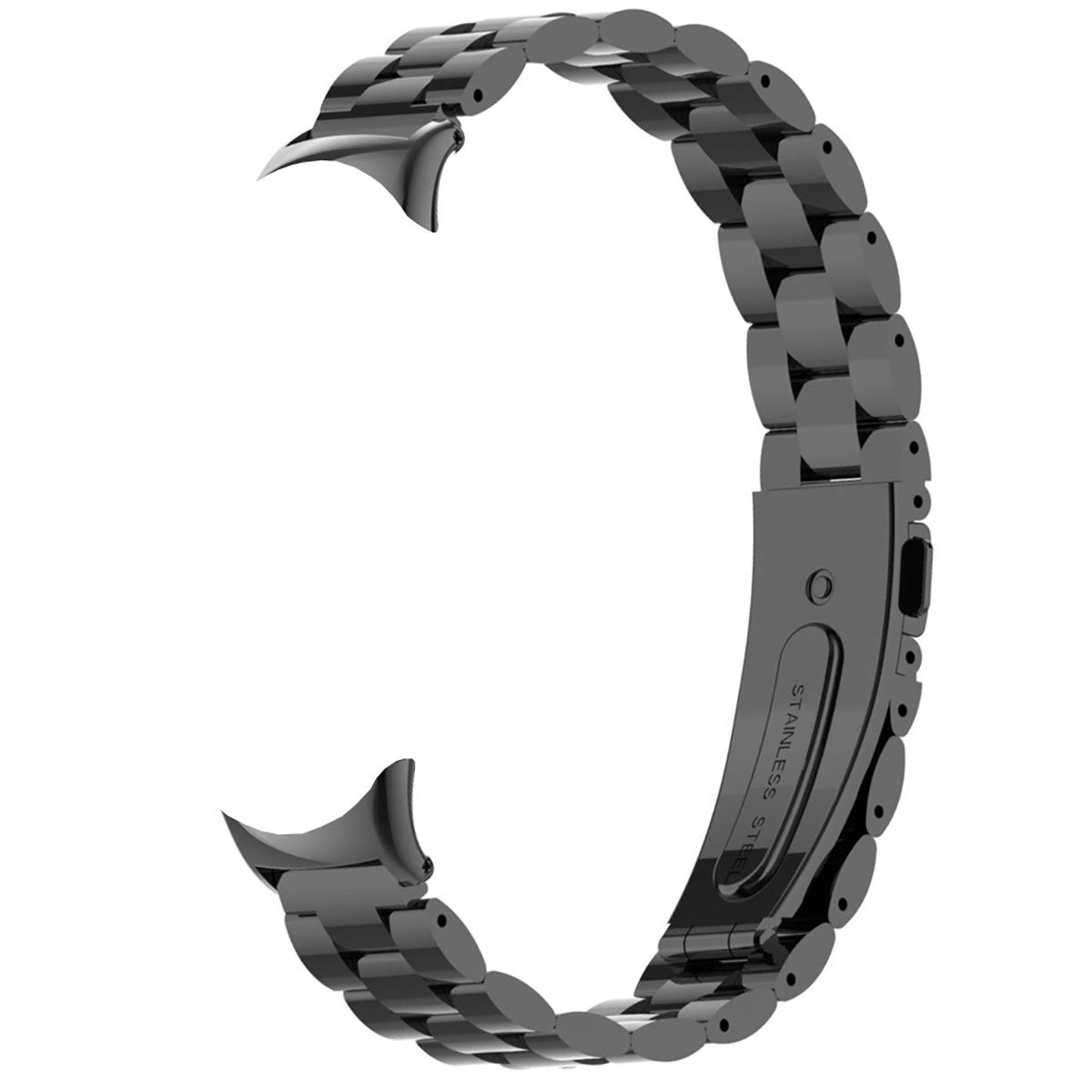 Bransoleta Bizon ze stali nierdzewnej Aura do Xiaomi Smart Band 9 / 9 NFC / 8 Czarny