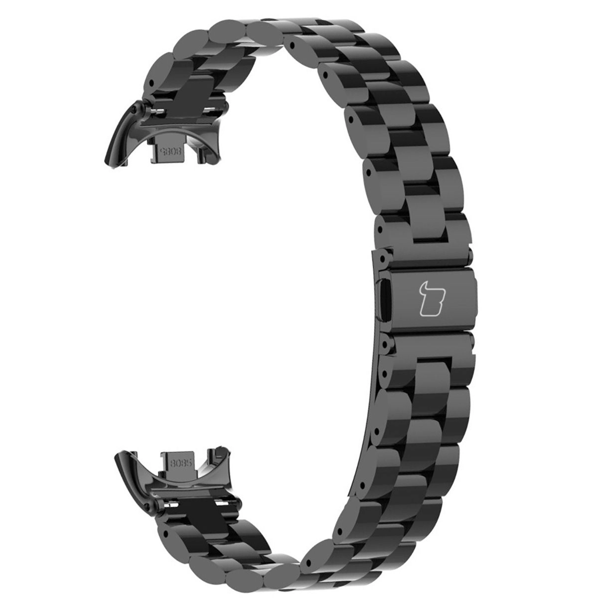 Bransoleta Bizon ze stali nierdzewnej Aura do Xiaomi Smart Band 9 / 9 NFC / 8 Czarny