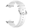 Pasek Bizon skórzany  Casual do Xiaomi Smart Band 9 Pro/8 Pro / Redmi Watch 5/4 Biały