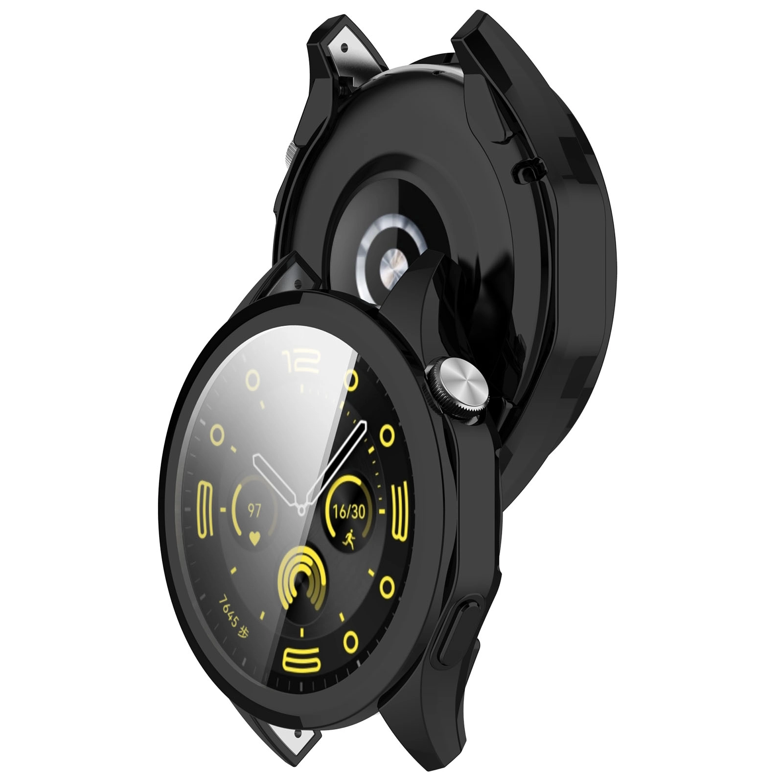 Nakładka na tarczę Bizon Felipe do Huawei Watch GT 4 46mm Czarny