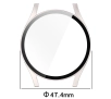 Nakładka na tarczę Bizon ze szkłem do Galaxy Watch 7 44mm Satynowo Szampańskie