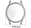 Nakładka na tarczę Bizon Felipe do Galaxy Watch 7 44mm Srebrny