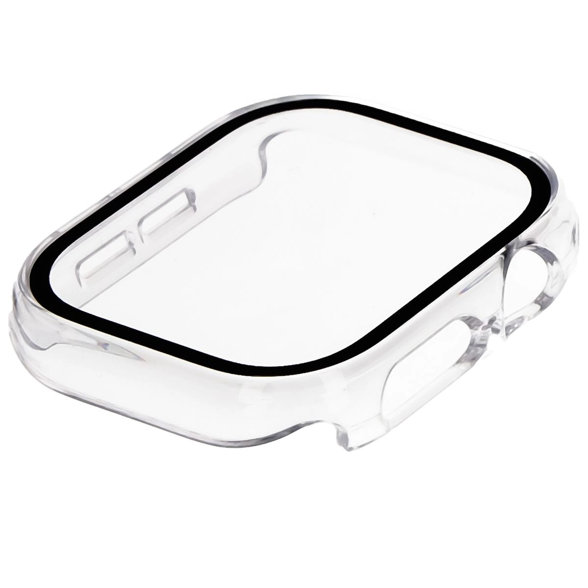Nakładka na tarczę Bizon ze szkłem do Apple Watch 10 42mm Przezroczysty