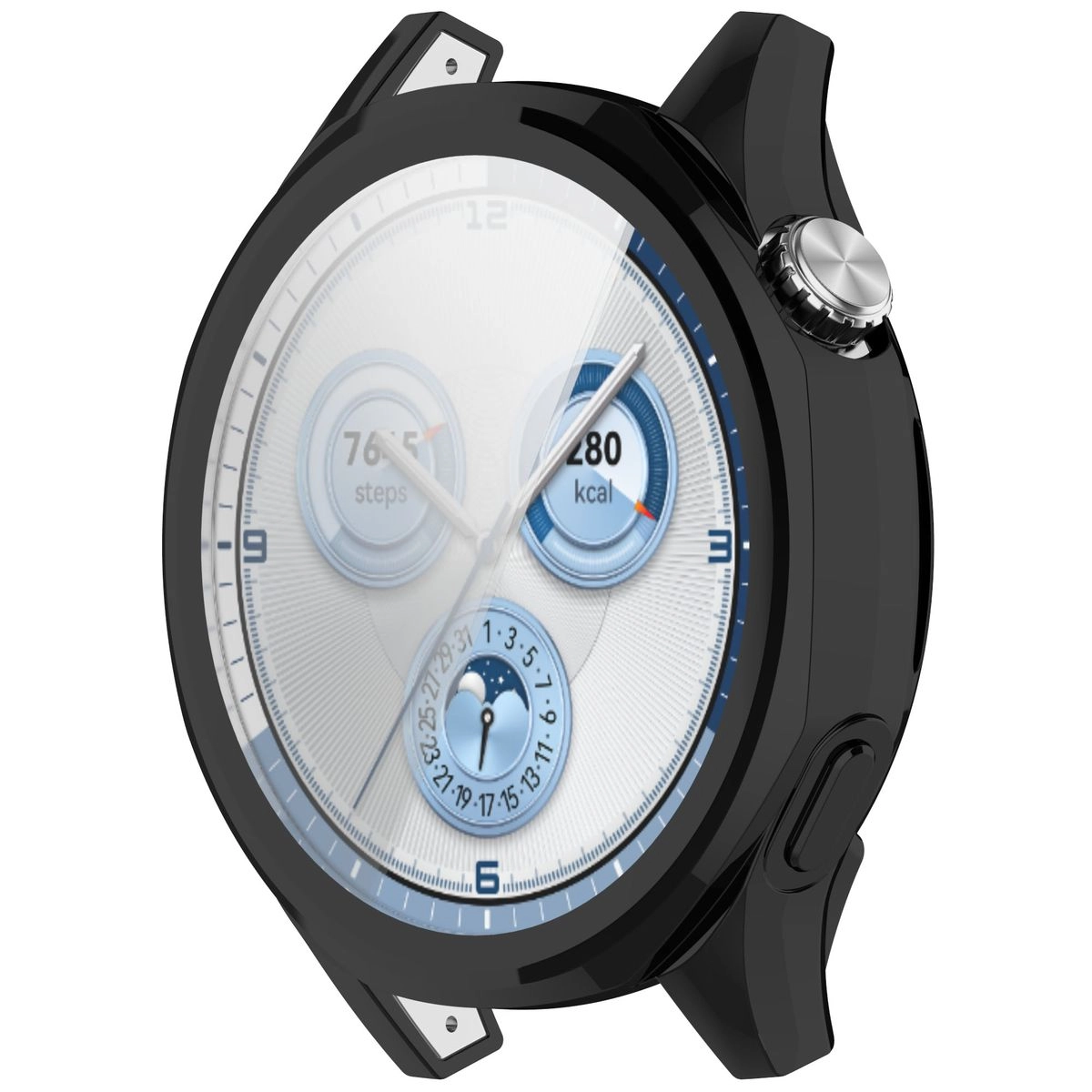 Nakładka na tarczę Bizon Felipe do Huawei Watch GT 5 46mm Czarny