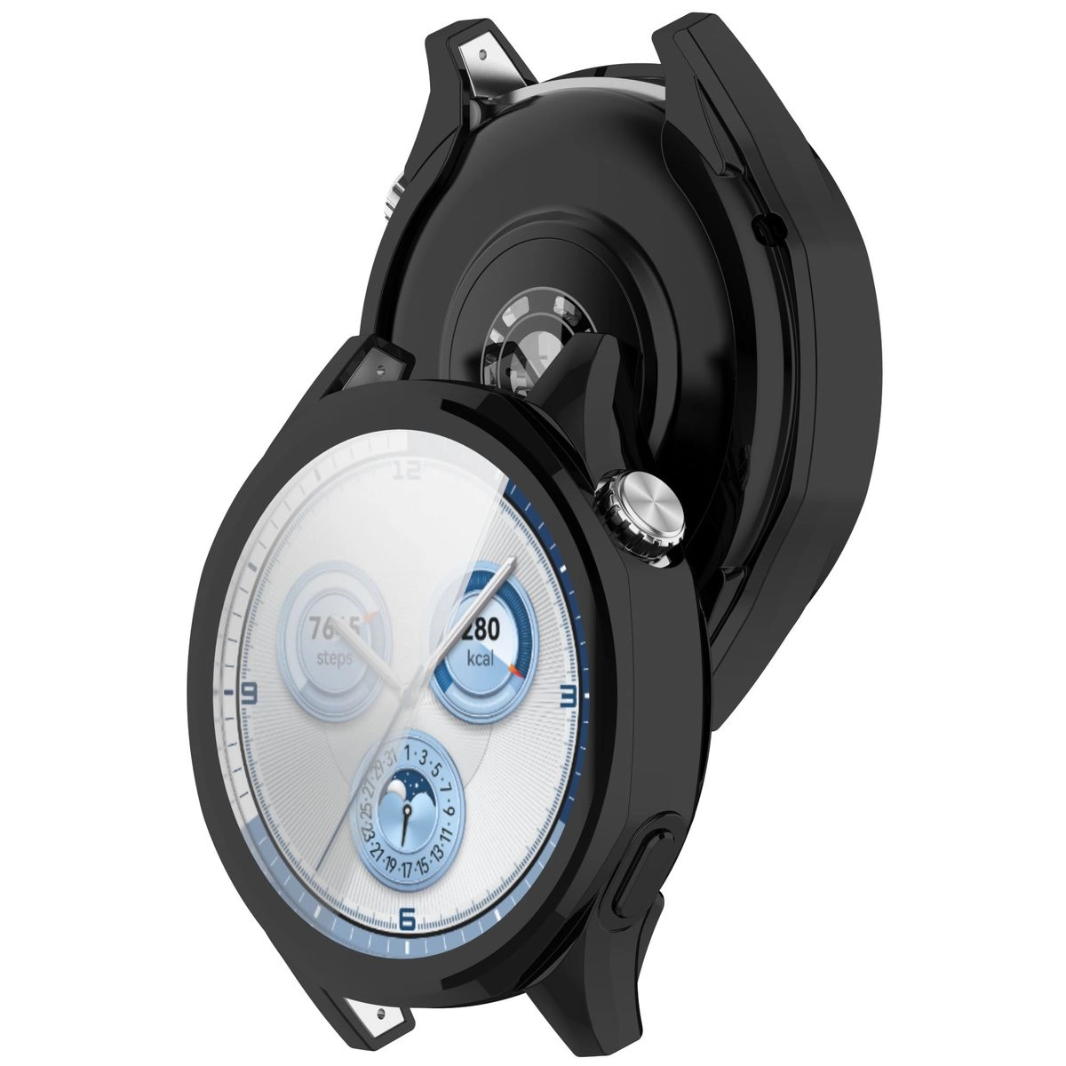 Nakładka na tarczę Bizon Felipe do Huawei Watch GT 5 46mm Czarny