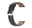 Pasek Bizon skórzany Casual 20mm do Galaxy Watch FE/7/6/6 Classic/5/5Pro/4/4 Classic Czarny
