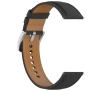 Pasek Bizon skórzany Casual 20mm do Galaxy Watch FE/7/6/6 Classic/5/5Pro/4/4 Classic Czarny