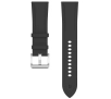 Pasek Bizon skórzany Casual 20mm do Galaxy Watch FE/7/6/6 Classic/5/5Pro/4/4 Classic Czarny