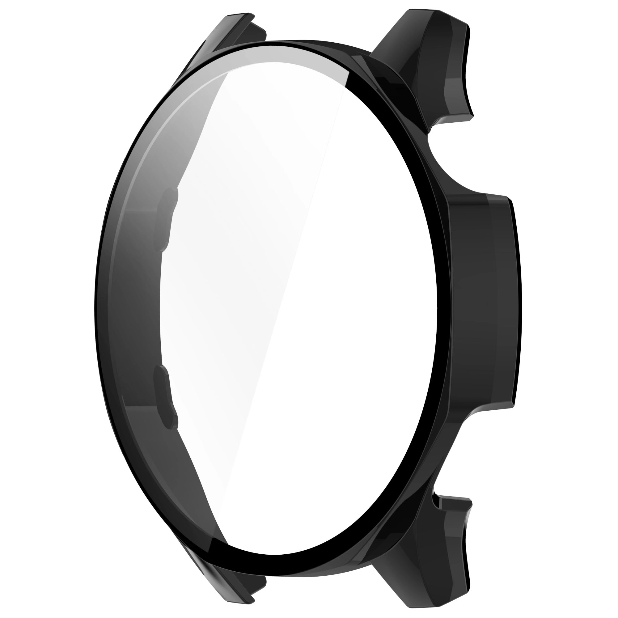 Nakładka na tarczę Bizon ze szkłem do Huawei Watch GT 5 46mm Czarny matowy