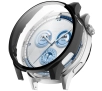 Nakładka na tarczę Bizon ze szkłem do Huawei Watch GT 5 46mm Czarny matowy