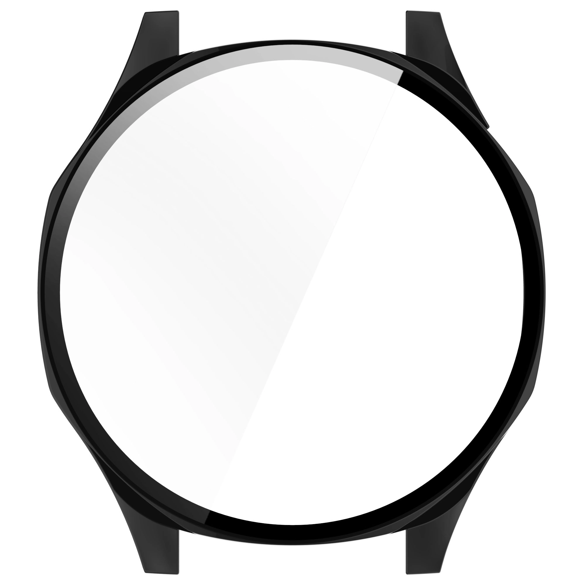 Nakładka na tarczę Bizon ze szkłem do Huawei Watch GT 5 46mm Czarny matowy