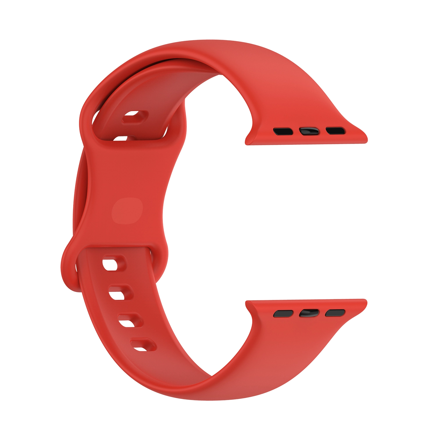Pasek Bizon Strap Watch Silicone S do Apple Watch 44/45/46/49mm Czerwony
