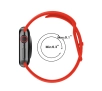 Pasek Bizon Strap Watch Silicone S do Apple Watch 44/45/46/49mm Czerwony
