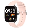 Pasek Bizon skórzany  Casual do Xiaomi Smart Band 9 Pro/8 Pro /  Redmi Watch 5/4 Jasno-różowy